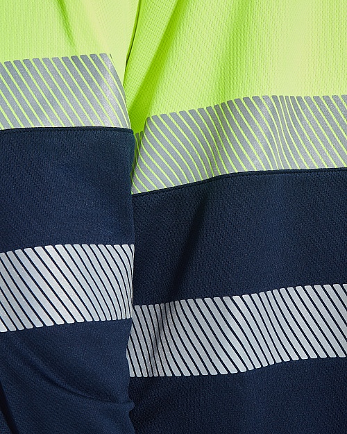 ROLY VEGA L/S High-Visibility Polo Shirt (HV9316) - Zdjęcie