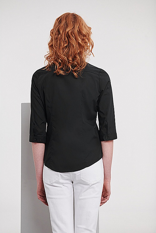 Russell Ladies 3/4 Easy Care Poplin Shirt (R-926F) - Photo