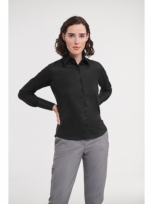 Russell Ladies LS Non-Iron Shirt (R-956F) - Zdjęcie