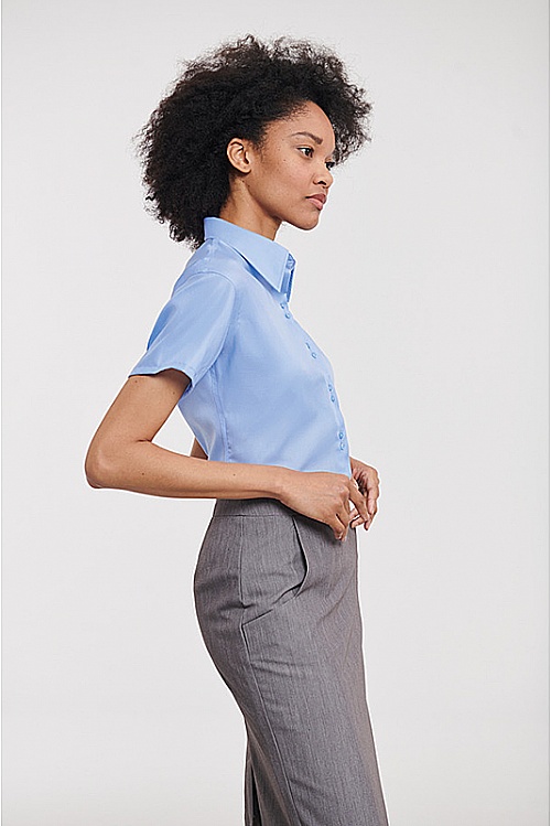 Russell Ladies SS Non-Iron Shirt (R-957F) - Photo