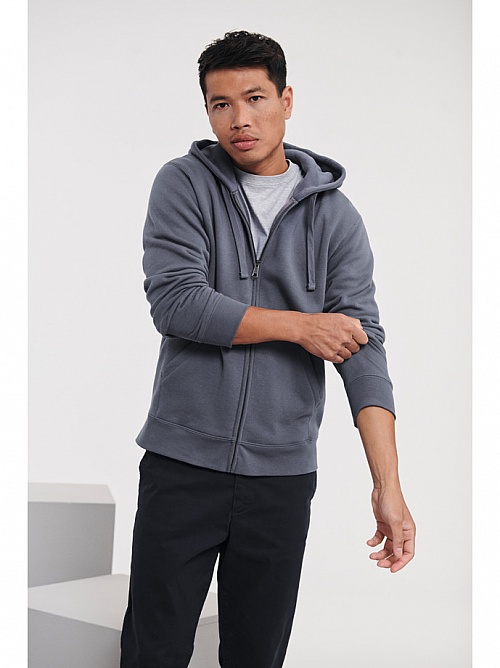 Russell Men's Authentic Zip Hooded Sweat (R-266M) - Zdjęcie