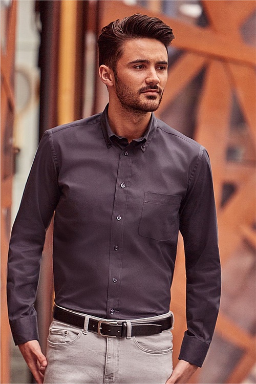Russell Men's LS Classic Twill Shirt (R-916M) - Photo