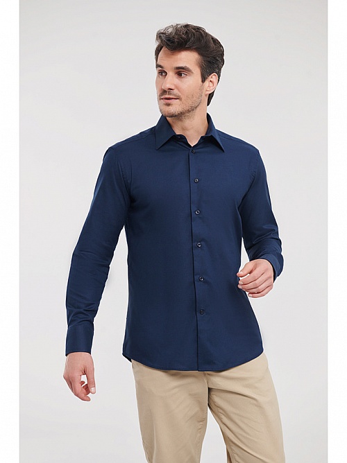 Russell Men's LS Easy Care Oxford Shirt (R-922M) - Zdjęcie