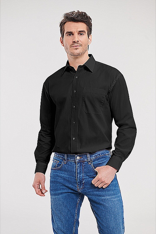 Russell Men's LS Pure Cotton Shirt (R-936M) - Zdjęcie