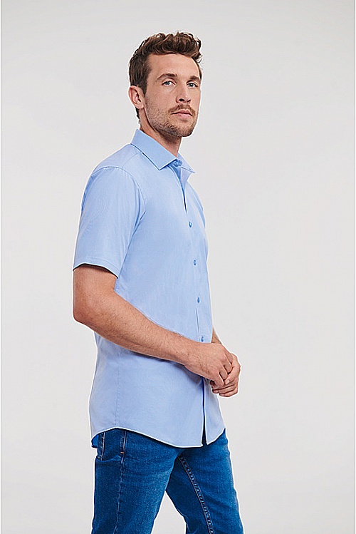 Russell Mens SS Ultimate Stretch Shirt (R-961M) - Photo