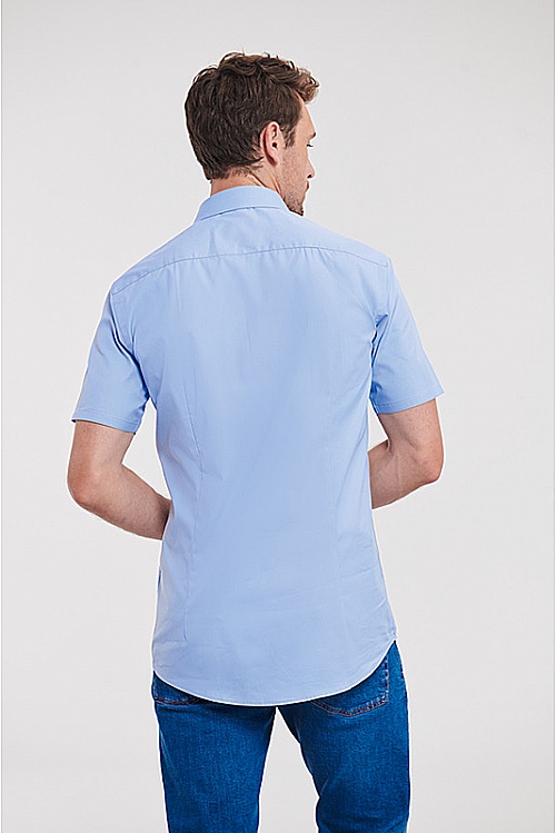 Russell Mens SS Ultimate Stretch Shirt (R-961M) - Photo