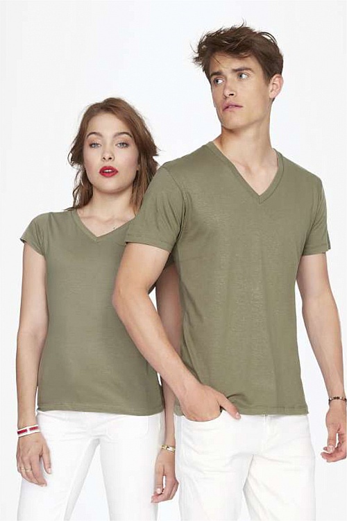 Sol's Master Men's Deep V-Neck T-shirt (SO11155) - Zdjęcie