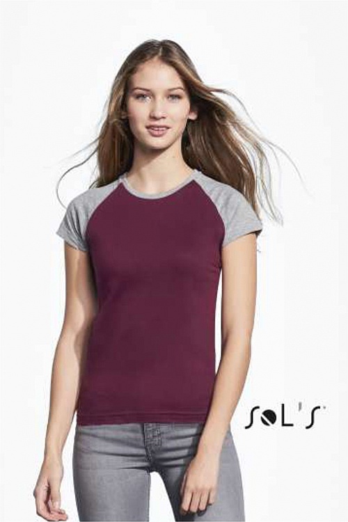 Sol's Milky Women 2-Colour Raglan T 150g (SO11195) - Zdjęcie