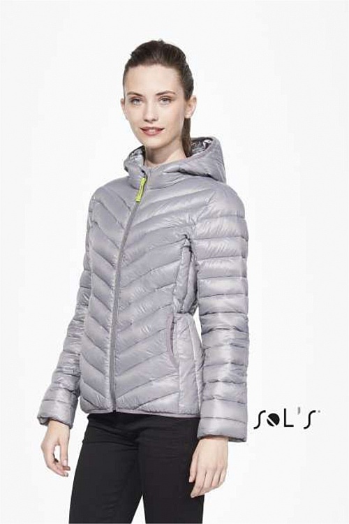 Sol's Ray Women Hooded Padded Jacket (SO01621) - Photo
