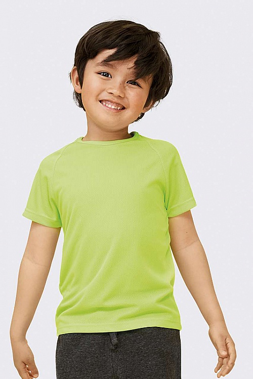 Sol's Sporty Kids Raglan T-shirt 140 g (SO01166) - Zdjęcie