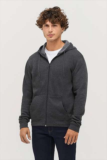 Sol's Stone Unisex Zip Hoodie 260g (SO01714) - Photo