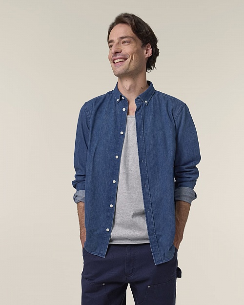 Stanley Denim Shirt 235 g (STWM967) - Zdjęcie