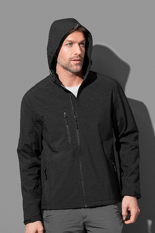 Stedman Active Softest Shell Hooded Men (ST5240) - Zdjęcie