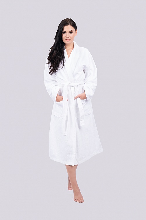 Szlafrok OLIMA TERRY BATHROBE (OL3300) - Zdjęcie
