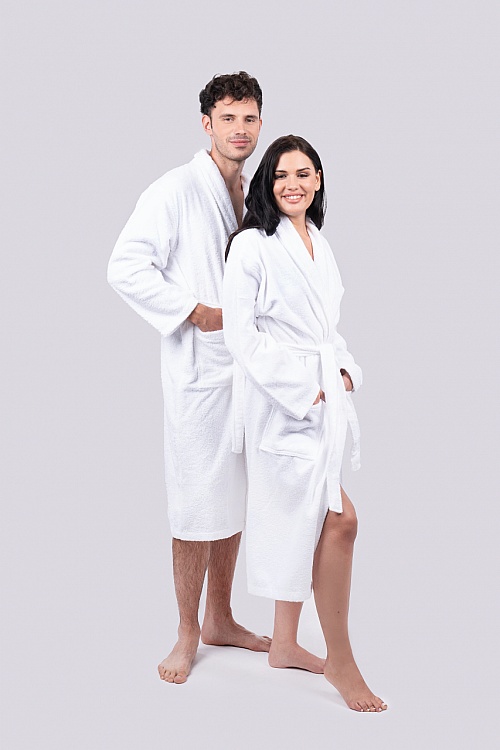 Szlafrok OLIMA TERRY BATHROBE (OL3300) - Zdjęcie