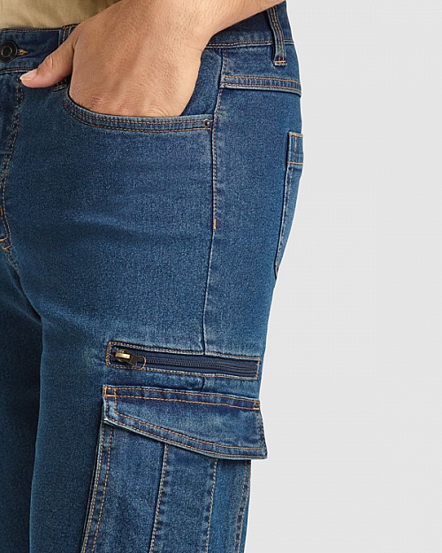 Szorty robocze jeansowe Roly Nivus 370 g (BE6703) - Zdjęcie