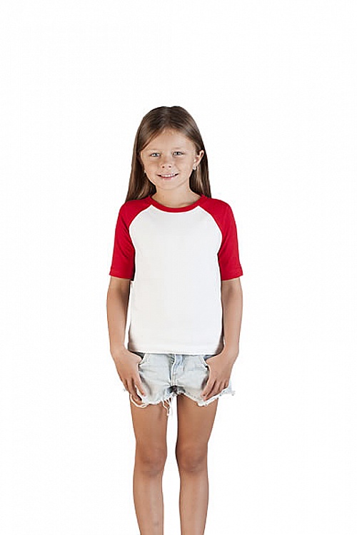 T-shirt dziecięcy raglanowy Promodoro Kid’s Raglan-T (P-160) - Zdjęcie
