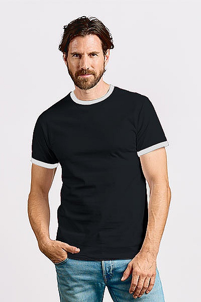 T-shirt męski Promodoro Men’s Contrast-T (P-3070) - Zdjęcie