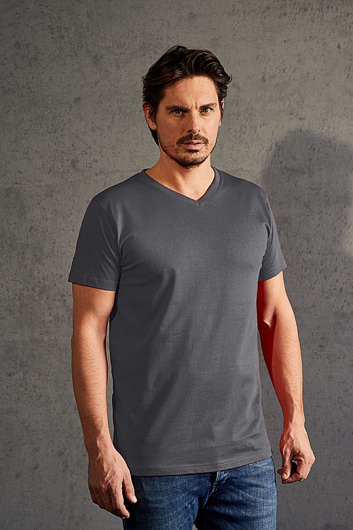 T-shirt z dekoltem V Promodoro Premium V-Neck-T (P-3025) - Zdjęcie