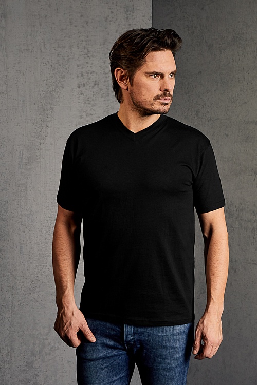 T-shirt z dekoltem V Promodoro Premium V-Neck-T (P-3025) - Zdjęcie