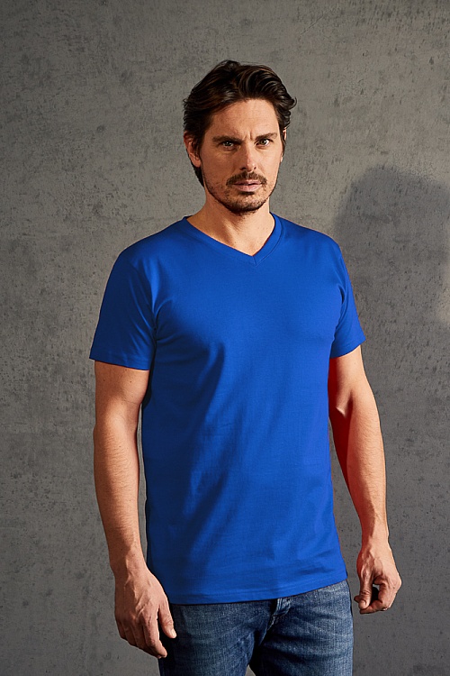 T-shirt z dekoltem V Promodoro Premium V-Neck-T (P-3025) - Zdjęcie