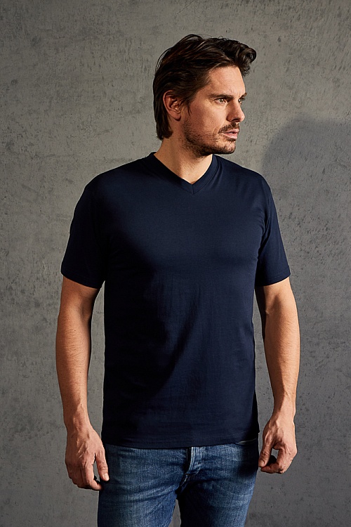 T-shirt z dekoltem V Promodoro Premium V-Neck-T (P-3025) - Zdjęcie