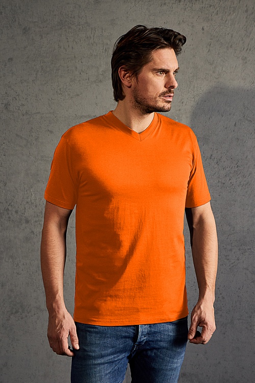 T-shirt z dekoltem V Promodoro Premium V-Neck-T (P-3025) - Zdjęcie