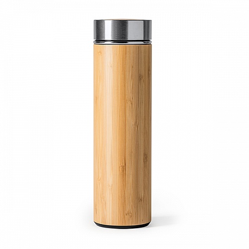 Termos ze stali nierdzewnej i bambusa Stamina Kinata 500 ml (MD4032) - Zdjęcie
