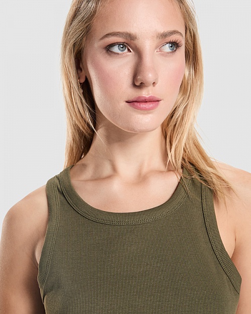 Women's ribbed tank top Roly Dribe 220 g (CA6709) - Photo