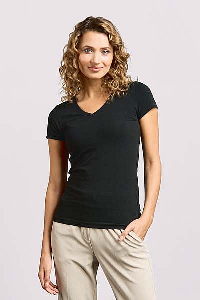 Women’s V-neck T-shirt Promodoro Women’s Slim Fit V-Neck-T (P-3086) - Photo