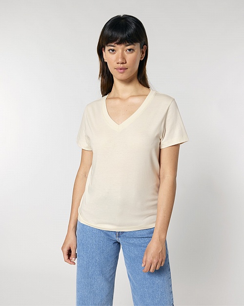 Women's V-neck T-shirt Stella Isla 155 g (STTW176) - Photo