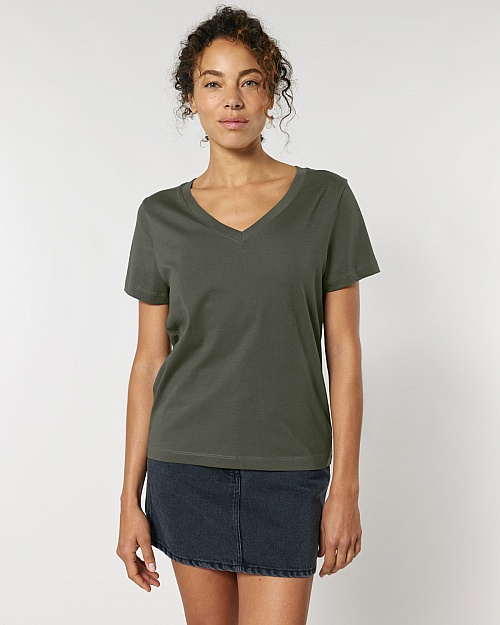 Women's V-neck T-shirt Stella Isla 155 g (STTW176) - Photo