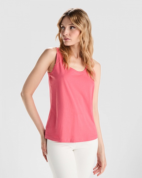 Women's wide-strap T-shirt Roly Nara 150 g (CA6536) - Photo
