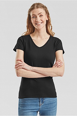 FOTL Lady-Fit Valueweight V-Neck T (61-398-0) - Zdjęcie