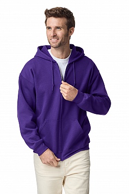 Gildan Adult Full Zip Hooded Sweat (GI18600) 271 g - Zdjęcie