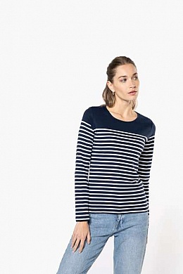 Kariban Ladies Long Sleeve Mariniere (KA386) - Photo