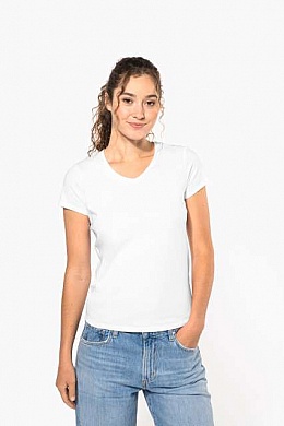 Kariban Ladies SS V-Neck T-Shirt (KA3015) - Zdjęcie