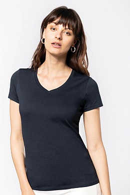 Kariban Ladies Supima V-Neck T-Shirt (KA3003) - Zdjęcie