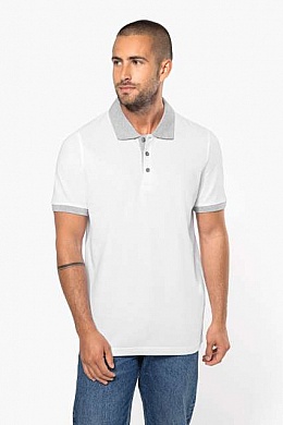 Kariban Men Two-Tone Pique Polo 180g (KA258) - Zdjęcie