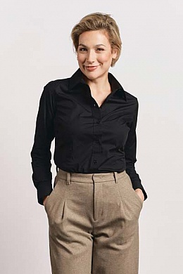 Koszula damska z długim rękawem Promodoro Women’s Poplin Shirt LS (P-6315) - Zdjęcie