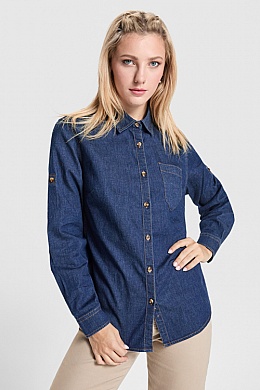 Koszula jeansowa damska Roly Lujan Woman 210 g (CM6707) - Zdjęcie