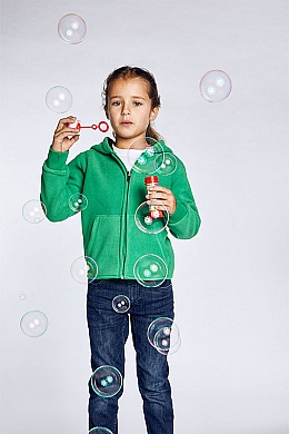 Kurtka polarowa dziecięca z kapturem Promodoro Kid’s Hooded Fleece Jacket (P-798) - Zdjęcie