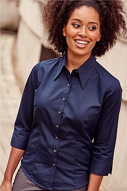 Russell Ladies 3/4 Tencel Fitted Shirt (R-954F) - Zdjęcie