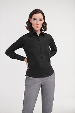 Russell Ladies LS Non-Iron Shirt (R-956F) - Photo