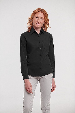 Russell Ladies LS Pure Cotton Shirt (R-936F) - Zdjęcie