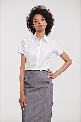 Russell Ladies SS Herringbone Shirt (R-963F) - Zdjęcie