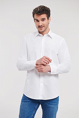 Russell Men's LS Easy Care Poplin Shirt (R-924M) - Photo