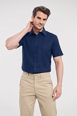 Russell Men's SS Easy Care Oxford Shirt (R-923M) - Zdjęcie