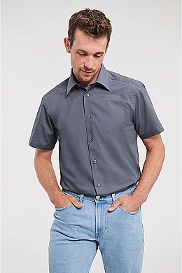 Russell Men's SS Easy Care Poplin Shirt (R-925M) - Zdjęcie