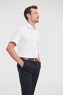 Russell Men's SS Herringbone Shirt (R-963M) - Zdjęcie